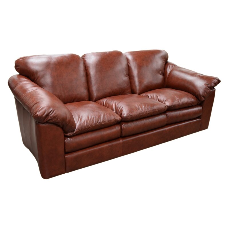 Omnia Leather Oregon Leather Sofa Wayfair